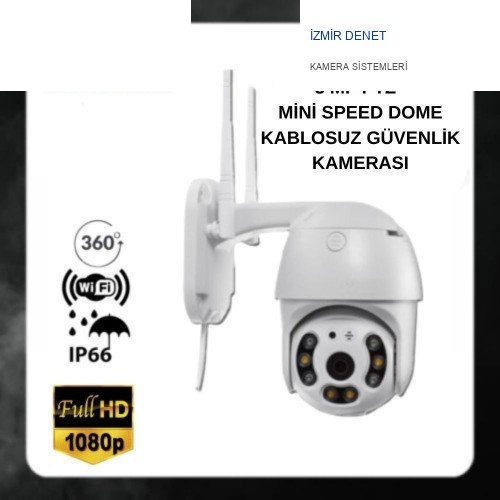 İzmir Denet 3 MP SESLİ WIFI ÖZELLİKLİ PTZ MİNİ SPEED DOME GÜVENLİK KAMERASI BT-1703