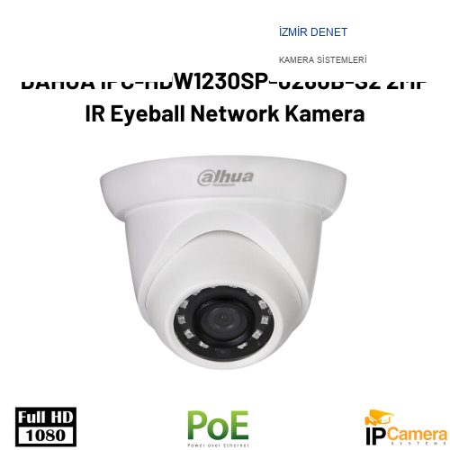 DAHUA IPC-HDW1230SP-0280B-S2  2MP IR Eyeball Network Kamera
