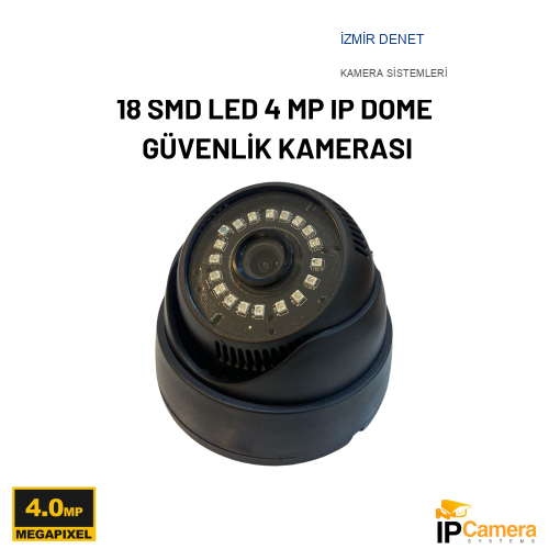18 SMD LED 4 MP IP DOME GÜVENLİK KAMERASI-1914