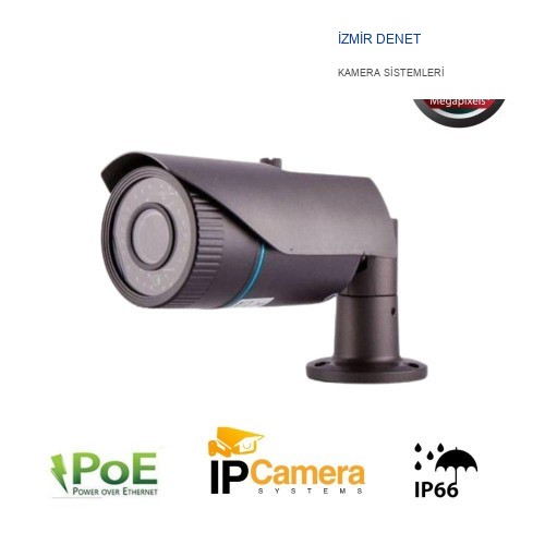 ARNA 5 MP FÜME GRİ 5 MP IP POE BULLET 42 IR LED GÜVENLİK KAMERASI - ARN4815