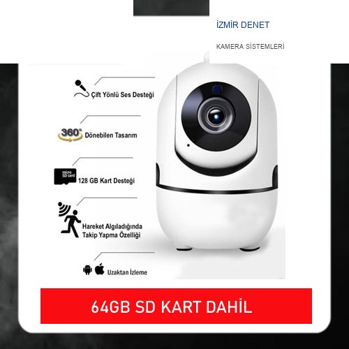2 MP 64 GB SD Kartlı Harekete Duyarlı Bebek Takip Kamerası ARNA-1464